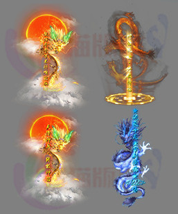 260318-B1传奇光柱高清素材