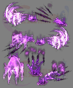 260318-A54传奇龙影开天逐日剑法特效8方向 魔法技能高清素材