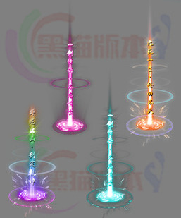 260311-B32传奇高清光柱素材