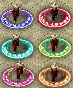 260318-A04传奇狂暴脚底旋转特效 人物旋转光环素材