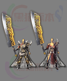 251206-A6传奇男女剑甲素材 传奇剑甲高清素材