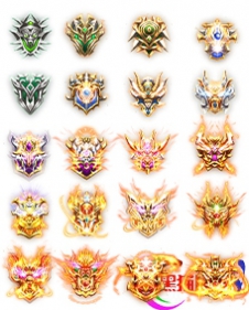 编号：3-15--AA01勋章盾牌大小--一套高清动态盾牌素材合适...