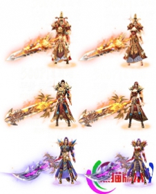 编号：8-12-AA01男女剑甲+连时装