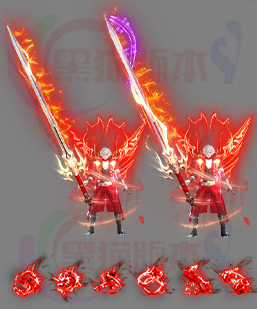 传奇剑甲素材 传奇复古高清素材 250319-A14剑甲