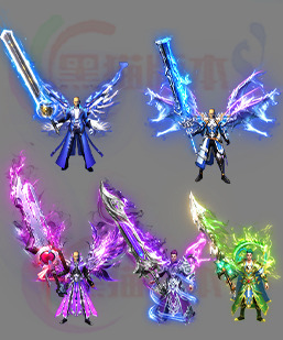 传奇剑甲素材 传奇复古高清素材 250224-A4剑甲分体