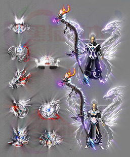 260131-A29男女剑甲素材 传奇剑甲高清素材