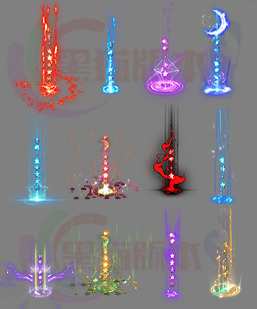 251222-B31光柱 传奇光柱高清素材