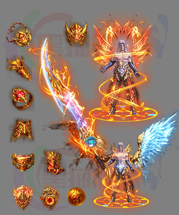 251118-A25冰火天神武器衣服首饰套装