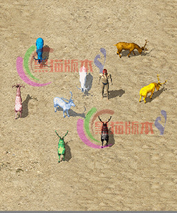 251130-A61染色小鹿怪物素材 传奇怪物高清素材