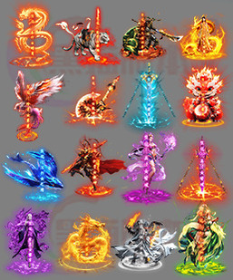 260318-B24传奇光柱高清素材