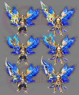 251119-B21冰雪火龙剑甲 传奇剑甲高清素材