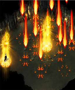 260318-A76金佛火雨 炎火杀阵高清素材