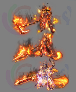 传奇素材剑甲 传奇高清剑甲素材 单职业素材 241028-A2剑甲分体