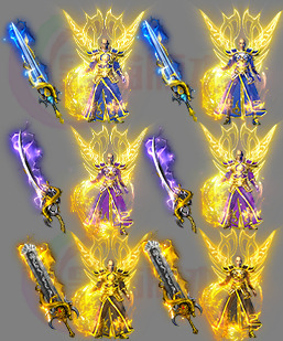 251106-A36三职业男女剑甲首饰套装合适火龙版本