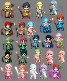 251111-A30Q版搞笑沙雕3D圣战天尊法神一体时装素材