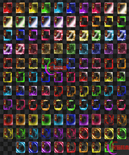 260120-A021动态传奇道具素材升阶装备框108组