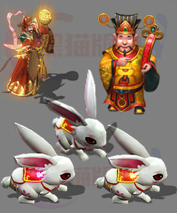 260318-A25传奇 财神爷 集福兔子素材