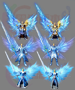 传奇素材 251111-A28-三职业男女剑甲素材