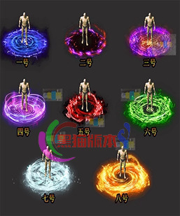 251118-A10人物环绕光环光圈BUFF特效8组