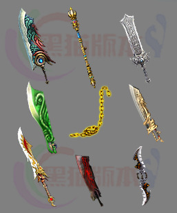 251227-B1静态内观武器 传奇武器高清素材