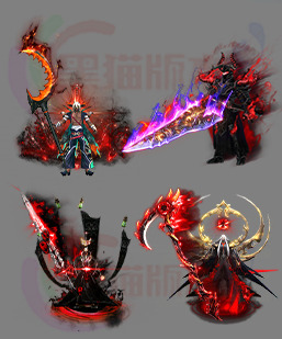 传奇素材 传奇单职业剑甲高清素材 241030-A3剑甲分体