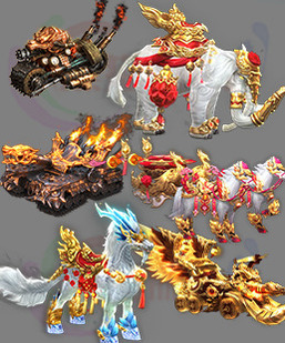 260318-A26传奇6组独家新品豪华坐骑8方向角色素材