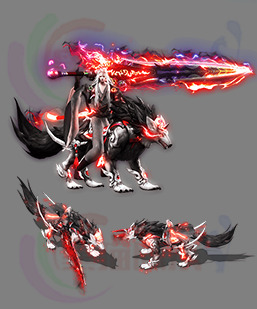 251111-A60坐骑连体时装 传奇一体特效时装素材