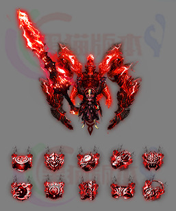 251121-B22嗜血天魔 传奇剑甲高清素材