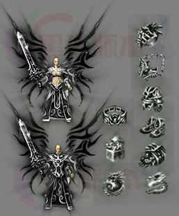 传奇素材 传奇剑甲素材 高清三职业剑甲素材 241021-A5剑甲