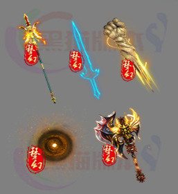 编号：20240901-5把单职业武器素材