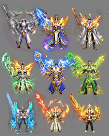 传奇剑甲素材 传奇复古高清素材 250224-A1剑甲分体