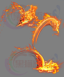 传奇剑甲素材 传奇复古高清素材 250223-A2金龙烈火技能