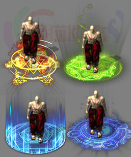 260318-A12内观脚底炫酷光环素材 4组