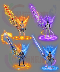 传奇剑甲素材 传奇复古高清素材 250223-A30剑甲分体