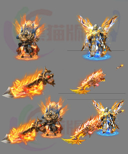 传奇素材 传奇单职业剑甲高清素材 241030-A1剑甲+时装