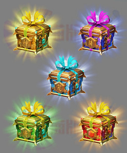 260317-B6传奇道具素材 多彩礼包动态特效