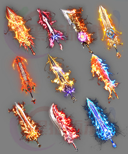 251225-B9动态内观武器 传奇武器高清素材