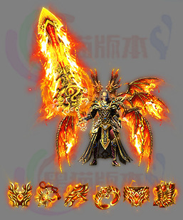 260124-A010鎏金雷霆剑甲素材 传奇剑甲高清素材