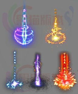 260312-B25传奇高清光柱素材