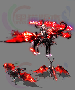 251111-A62坐骑连体时装 传奇一体特效时装素材