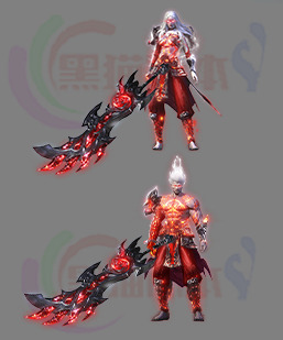 251201-B15白发魔女素材 传奇时装高清素材