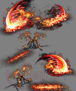 260114-A016魔法技能 传奇魔法技能高清素材