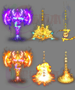 260319-B5传奇光柱高清素材