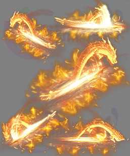 260318-A47传奇烈火屠龙开天斩 魔法技能高清素材