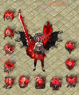 260131-A25单职业剑甲素材 传奇剑甲高清素材