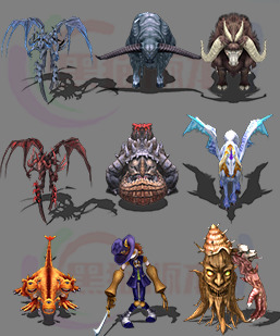 251203-B15卡通奇迹暗黑精灵欧美风怪物 传奇怪物高清素材