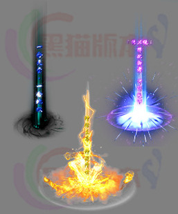 260312-B19传奇高清光柱素材