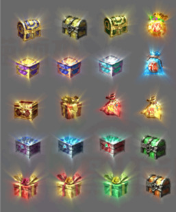 260129-A74动态传奇道具素材 福袋礼包宝箱特效20组