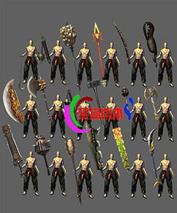 251204-A9复古沉默18把武器 传奇武器素材