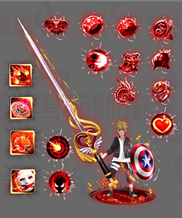 传奇素材 传奇剑甲素材 复古单职业高清素材 241106-A10剑甲分体